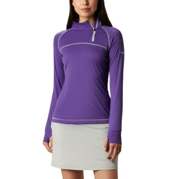 Columbia Omni-Wick New Classic, Pullover Morados Para Mujer | 508261-ZQO